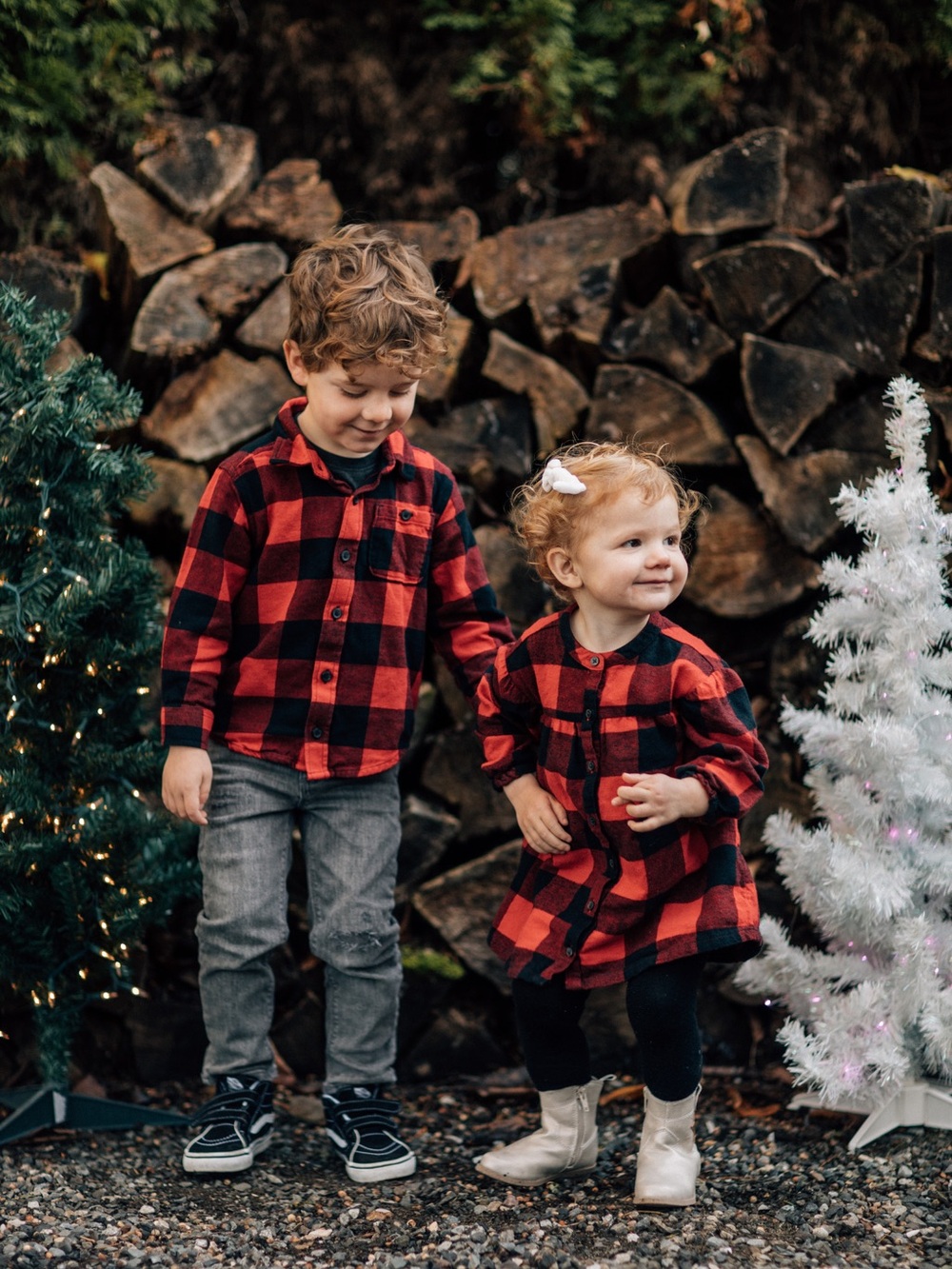 jumping beans Red and Black Plaid Kids Button-Down Shirt